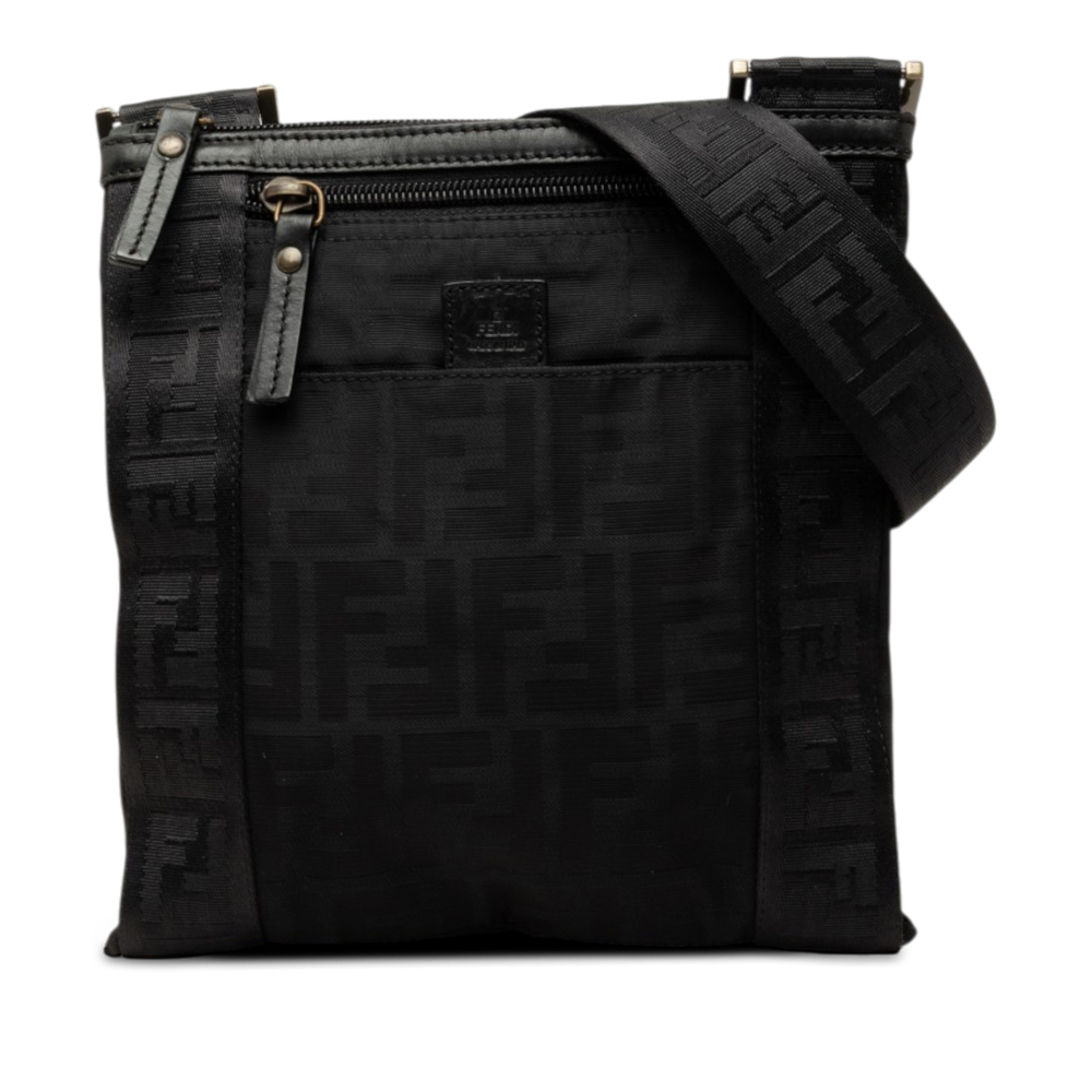 Pre-Loved Fendi Zucca Canvas Crossbody